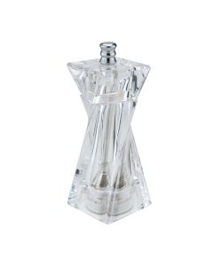 MS transparent pepper/salt mill Vogue with ceramic grinder cm 11