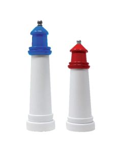 Laquered red wooden pepper/salt mill Faro with ceramic grinder