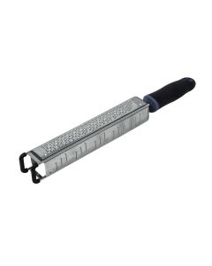 Grater with stainless steel micro-sharpened blade - 3 side: fine toothed blade/parmesan blade/shaver blade cm 39