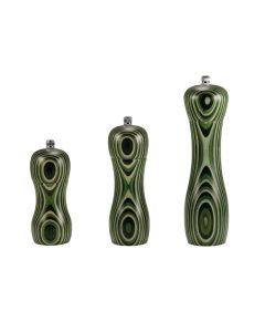 Macinapepe/sale in legno multistrato con macina in ceramica cm 15
