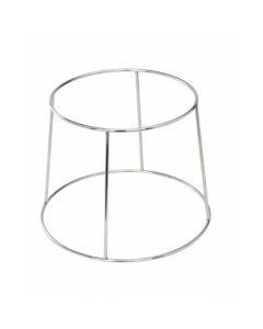 Seafood tray stand - Chromed steel Ø cm 20-25 h cm 19