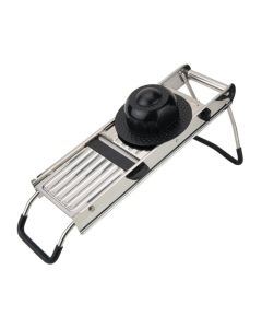 Mandoline vegetable slicer with five interchangeable blades - stainless steel 18/10 and polypropylene 