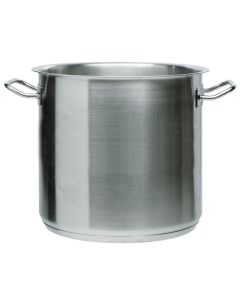 Stock pot with induction bottom - stainless steel 18/10 L 6