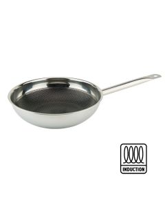 Professional 3-ply induction wok AX Active Inox