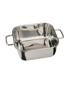 Square mini wok Monoporzioni - stainless steel cm 12x12x4,5