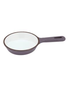Mini frying-pan Monoporzioni - grey enamelled cast-iron Ø cm 10