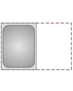 GN 1/2 backing pan - stainless steel 18/10 h cm 2