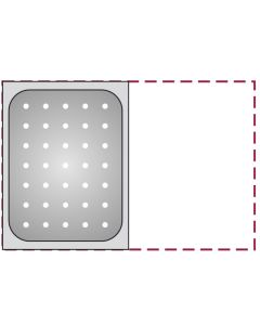 Perforated GN 1/2 container - stainless steel 18/10