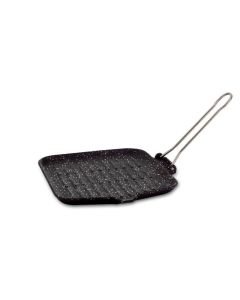 Square grill pan Dietella Stone - Enamelled cast-iron cm 24x24