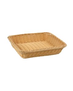 GN 1/2 rectangular synthetic rattan bread basket - polypropylene solid section wires cm 32,5x26,5