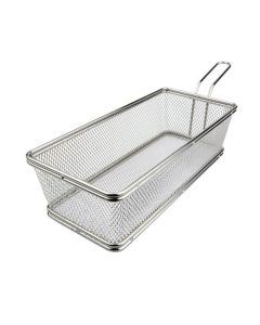 Mini rectangular presentation basket Monoporzioni - stainless steel 18/10 cm 21x11