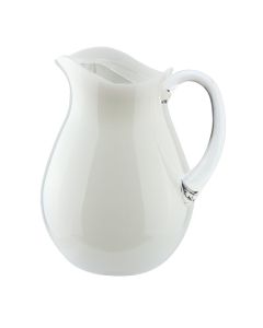 Onice Pitcher with lid - white finishing acrylic L 2