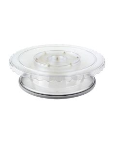 Rotary cake stand with anti-slip base - polycarbonate Ø cm 27 h cm 7,5