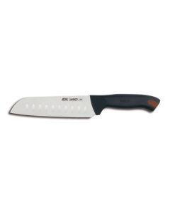 Santoku knife with dimpled blade Gastro with HACCP Plug-in system - tempered stainless steel blade cm 18