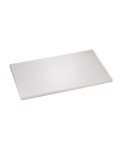 GN 1/1 cutting board with rounded edges - white HDPE