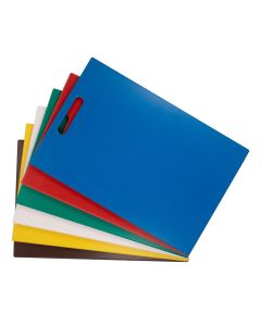 6 piece cutting board set with grip hole and rounded edges - HDPE cm 45x30