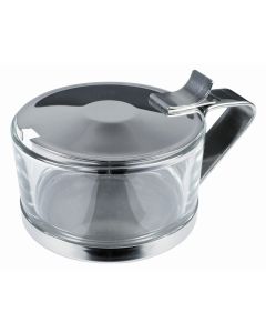 Cheese cellar with glass - stainless steel 18/10 g 100