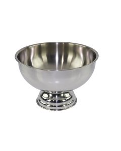 Bottles cooler/Punch-bowl with ice strainer - stainless steel Ø cm 35