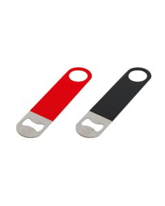 Bottle opener Mixage - black stainless steel with vinyl coated cm 18