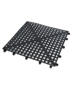 Tappetino nero modulare ad incastro in pvc cm 30x30