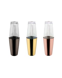 Boston Shaker with glass Mixage - plated stainless steel 18/10