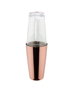 Boston Shaker with glass Mixage Copper - Copper plated stainless steel 18/10 cl 70