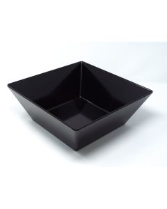 Square bowl Canon - black melamine cm 24 h cm 10