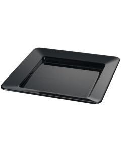 Square tray Dido - black melamine cm 25,4