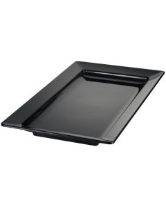 Rectangular tray Dido - black melamine cm 44,5x22