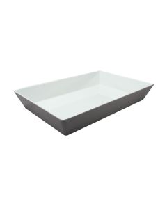 Rectangular container Velocity - ivory melamine cm 45x30 h cm 7