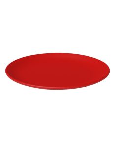 EFAY Gobi piatto piano rosso in melamina Ø 230 h 20 mm