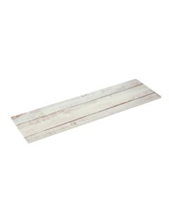 GN 2/4 Wooden finish tray Shabby with non-slip feet - melamine