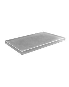 Rectangular tray Crystal Party - grey melamine cm 30x15