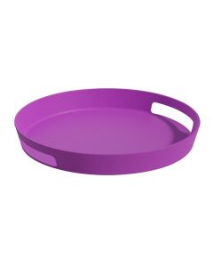 EFAY Mood palette vassoio tondo viola in melamina Ø 300 h 40 mm