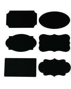 72 label stickers chalkboard repositionable Sign cm 8x4,5