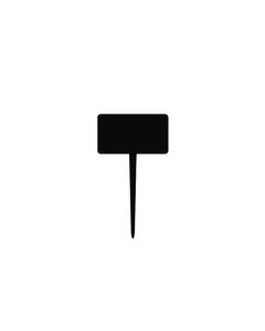 6 piece set rectangular chalkboard tags Sign - polypropylene cm 7,8x16