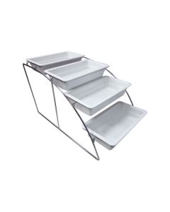 GN 1/3 Container system stand - stainless steel cm 36x52,5 h cm 32,5