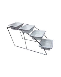 GN 1/6 Container system stand - stainless steel cm 21,5x52,5 h cm 32,5