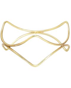 Universal non-slip display stand Dance - steel covered with golden PVC cm 21,5 h cm 10
