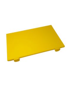 Cutting board with stoppers and rounded edges - yellow HDPE cm 60x40