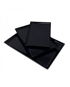Rectangular Tray Lullaby - black melamine cm 24,7x16,9