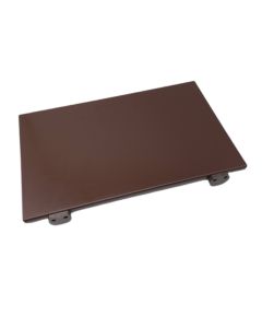 Cutting board with stoppers and rounded edges - brown HDPE cm 53x32,5