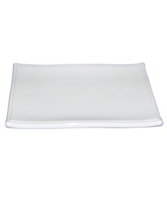 Rectangular plate Oriental Series - ivory melamine cm 27x10,5 cm 2,5