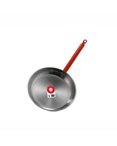 GARCIMA La Ideal polished carbon steel shallow pan with handle Ø cm 24