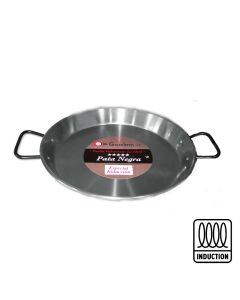 GARCIMA La Ideal pata Negra polished carbon steel paella pan with induction bottom