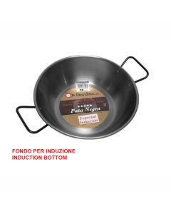 GARCIMA La Ideal pata Negra polished carbon steel pan with handles and special thickness Ø cm 28
