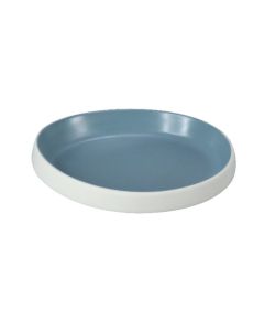 Drop plate Taiji - light blue melamine cm 25,4x23,3