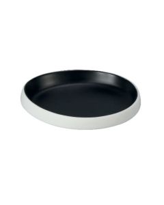 Drop plate Taiji - black melamine cm 25,4x23,3