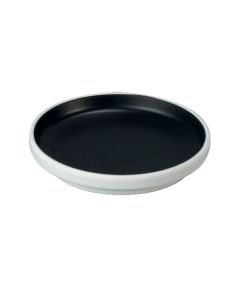 Round plate Taiji - black melamine Ø cm 15,2