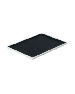 Rectangular tray Taiji - black melamine cm 20,3x14,6 h cm 1,3